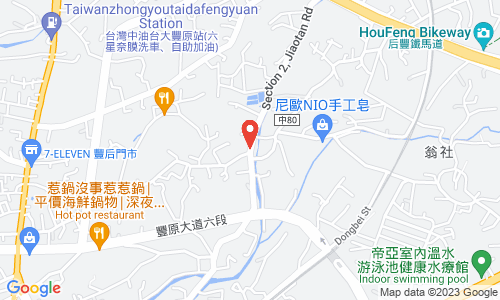 No. 79, Sec.2, Jiaotan Rd., Fengyuan Dist., Taichung 42072, Taiwan